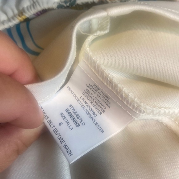 AUW One Shoulder Mini Dress Cream floral​ - Picture 6 of 9